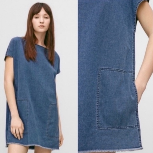 Aritzia Dresses & Skirts - Aritzia Wilfred Free Nori Denim Dress Size XXS